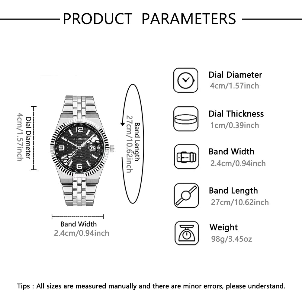 Montre Quartz Homme Élégante – Design Moderne pour le Quotidien et les Occasions