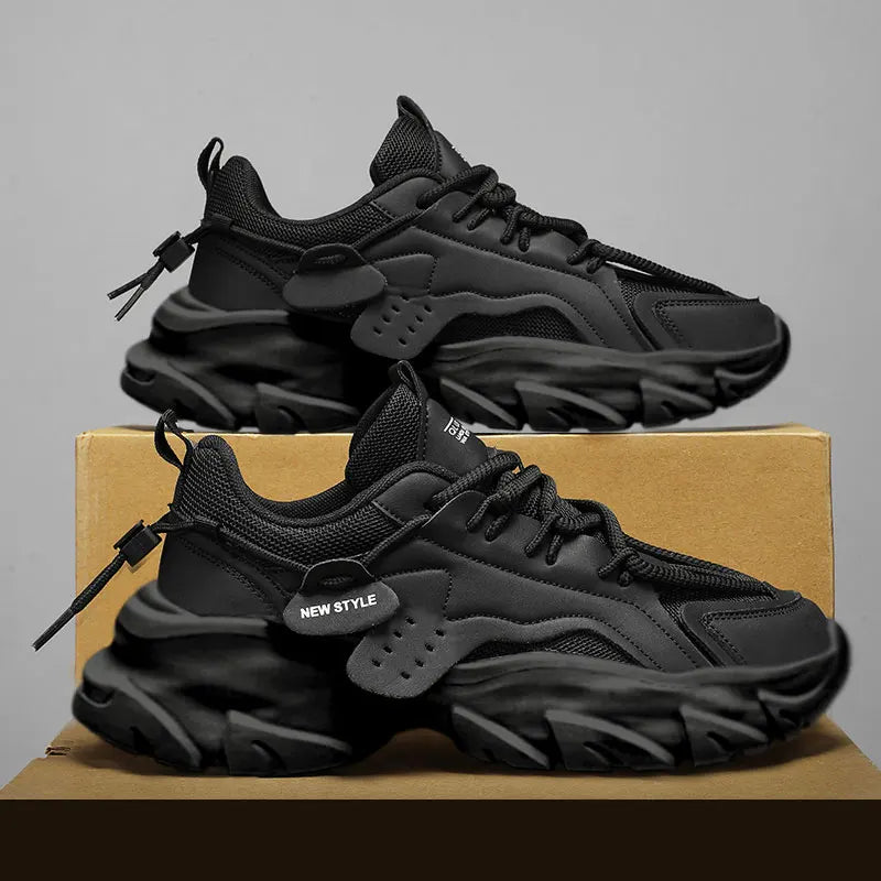 Baskets Homme Respirantes à Semelle Épaisse – Confort & Style pour le Quotidien