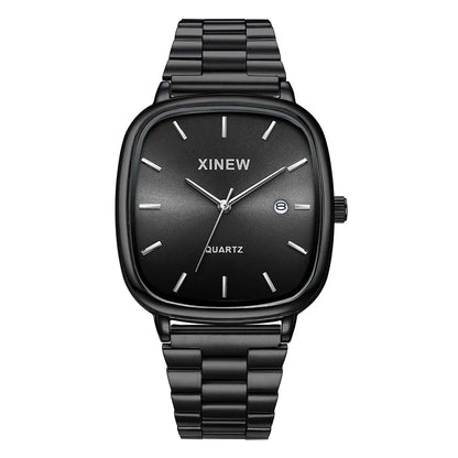 Montre Homme XINEW Originale – Quartz avec Date et Bracelet en Acier Inoxydable