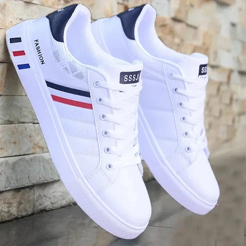 Sneakers Homme d’Été – Chaussures Blanches Casual, Légères et Confortables