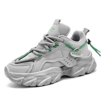 Baskets Homme Respirantes à Semelle Épaisse – Confort & Style pour le Quotidien