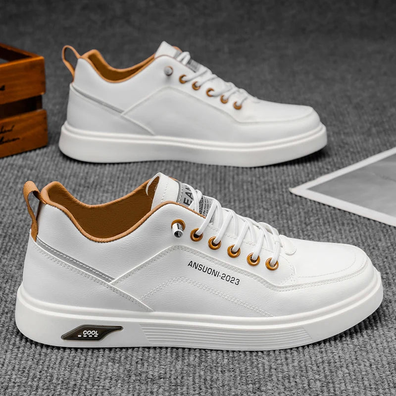 Baskets Homme Blanches Printemps & Automne – Confort, Simplicité et Style