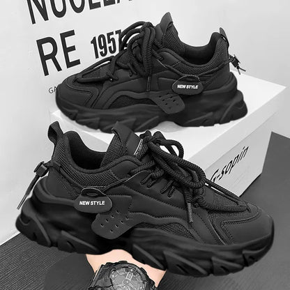 Baskets Homme Respirantes à Semelle Épaisse – Confort & Style pour le Quotidien