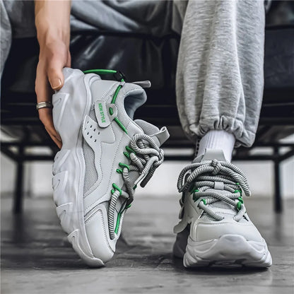Baskets Homme Respirantes à Semelle Épaisse – Confort & Style pour le Quotidien